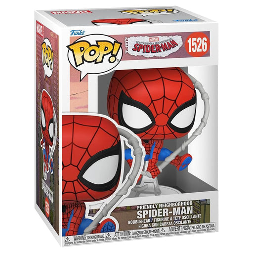Funko Pop! Marvel: Spider-Man: Friendly Neighbourhood Spider-Man Bobblehead Figure #1526