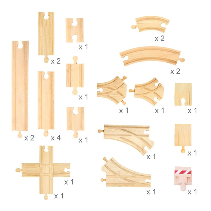 Bigjigs Rail Low Level Track Expansion Pack