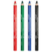 Maped Wooden Dry Erase Whiteboard Pencils x4 Assorted Colours & Sharpener 