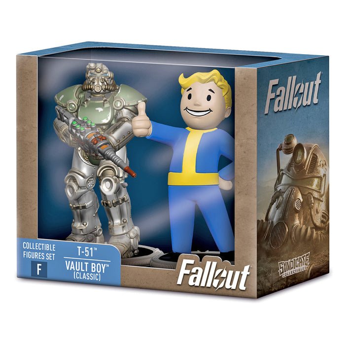  Fallout T-51 & Vault Boy (Classic) Figures (2 Pack)