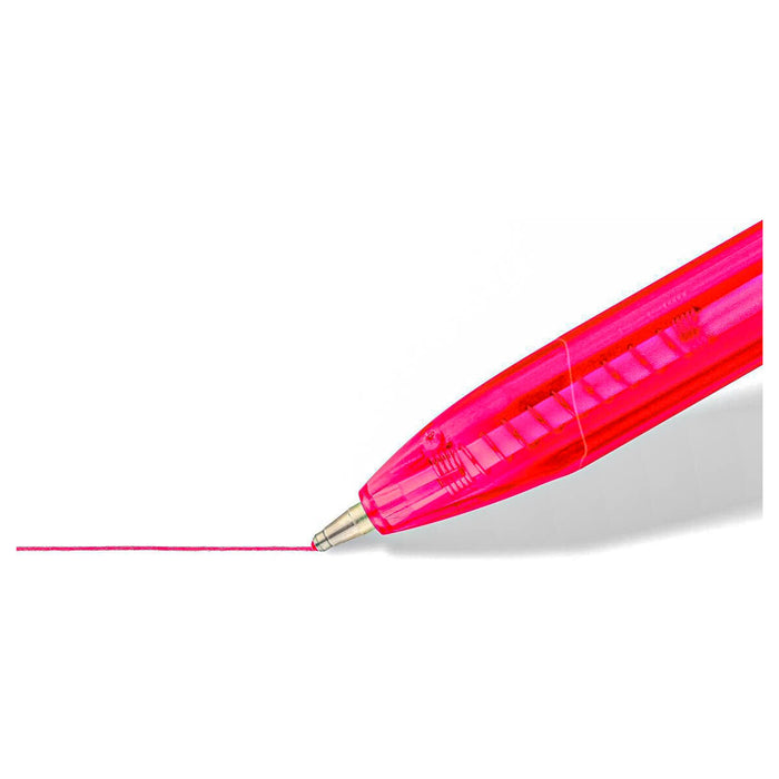  Staedtler 8 Ball Retractable Ballpoint Coloured Pens 