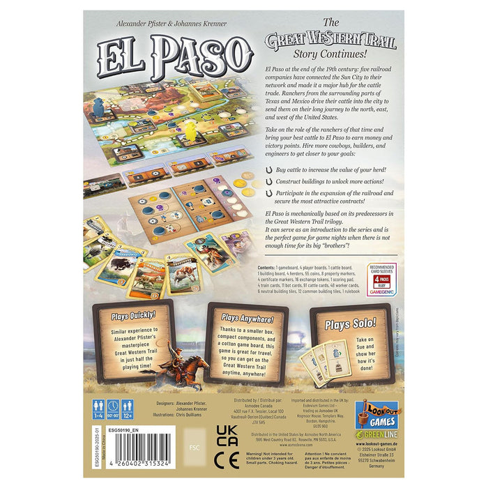 Great Western Trail: El Paso Board Game