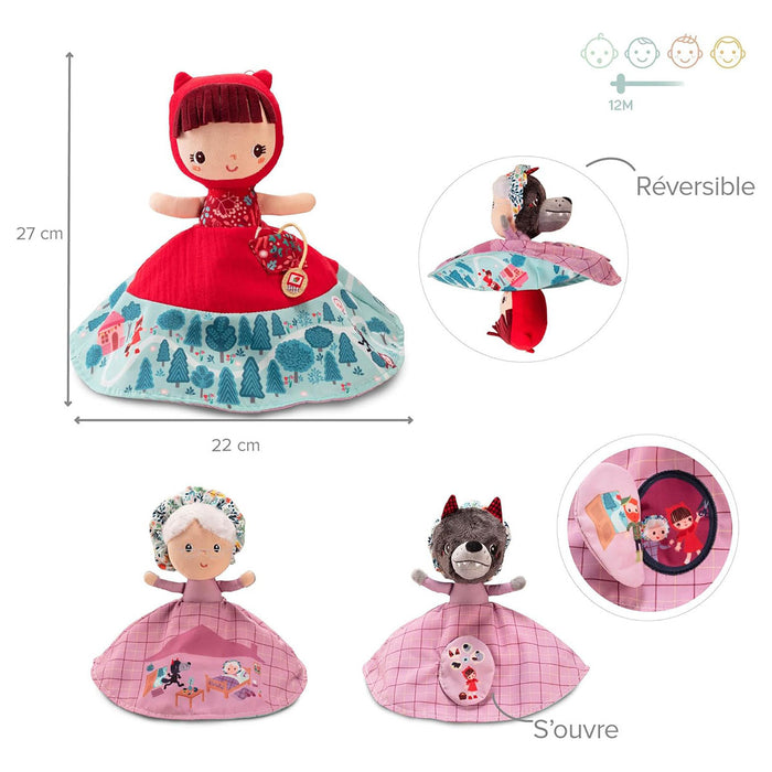 Lilliputiens Little Red Riding Hood Reversible Story Doll