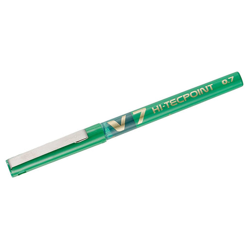 Pilot V7 Liquid Ink Rollerball Medium Line Green Ink Pen