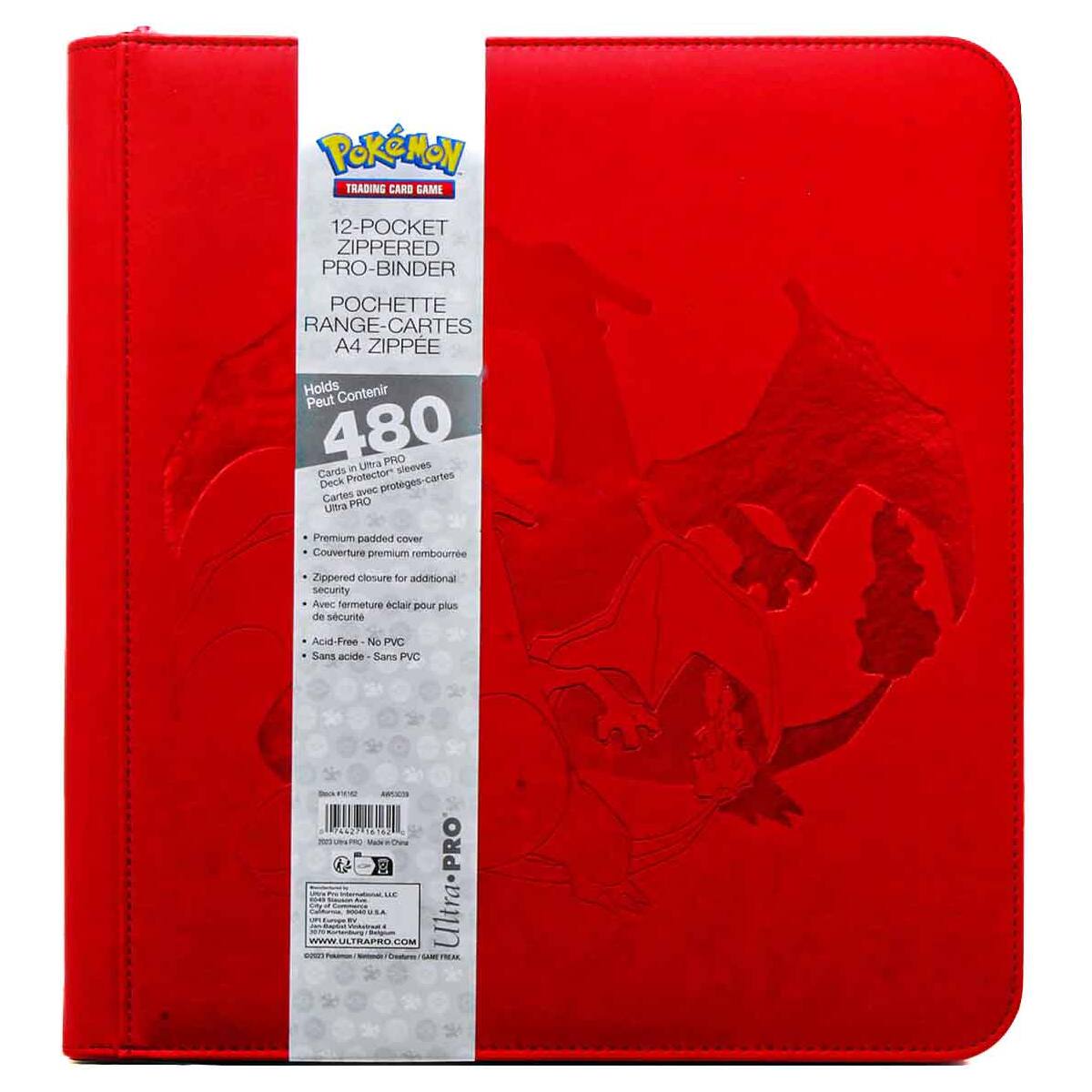 Pokémon TCG: Elite Series Charizard 12-Pocket Zippered PRO Binder — Booghe