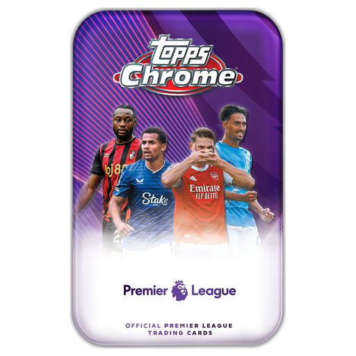 Topps Chrome 2026 Premier League Trading Cards Tin