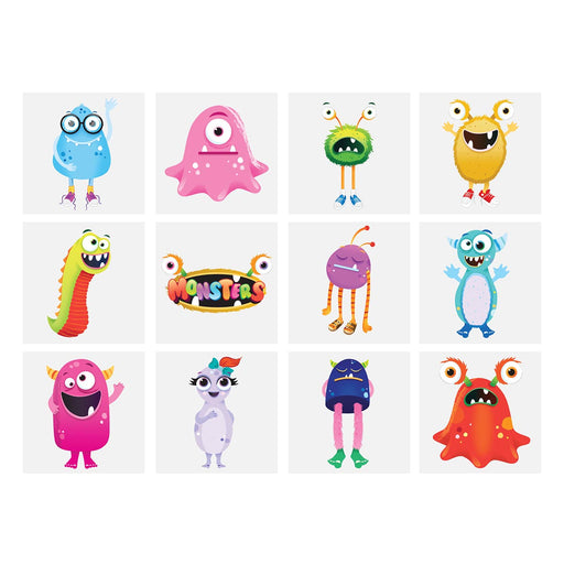 Henbrandt Mini Alien Monster Temporary Fun Tattoos