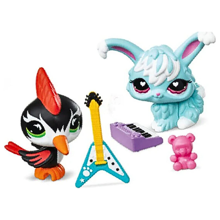 Littlest Pet Shop 2 Pets Series 5 G7 #411 Rabbit & #412 Woodpecker Figures