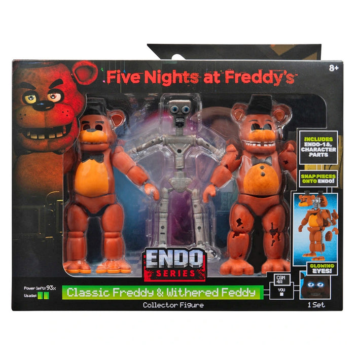 Five Nights at Freddy's Endo Series: Classic Freddy Parts & Withered Freddy Collector Figure