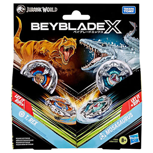 Beyblade X Jurassic World T.Rex vs Mosasaurus Set