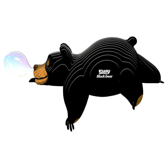 EUGY Black Bear 3D Cardboard Model Kit