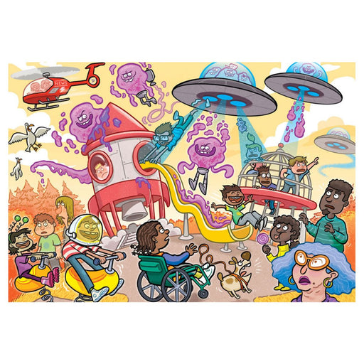 Wasgij Junior 4: Alien Invasion! 240 Piece Puzzle