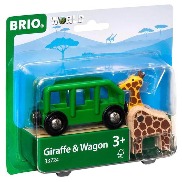 BRIO World Giraffe & Wagon Set