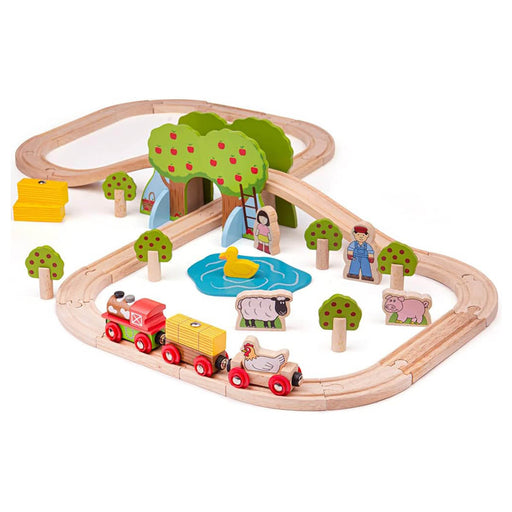 Bigjigs Rail Farm Train Set