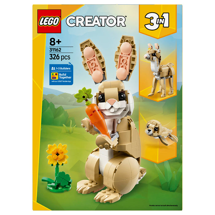 LEGO Creator 3-in-1 Cute Bunny 31162 Building Set