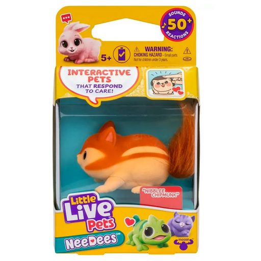 Little Live Pets NeeDees Nibblee Chipmunk Interactive Pet
