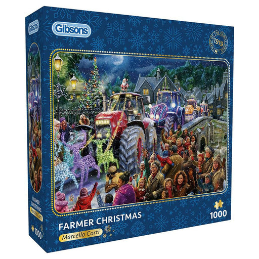 Gibsons Farmer Christmas 1000 Piece Jigsaw Puzzle