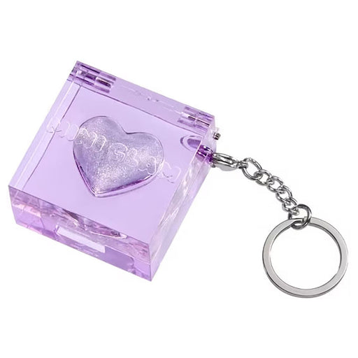 Mini Glam Cube Shimmer Highlights Friendship Bracelet Keychain
