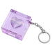 Mini Glam Cube Shimmer Highlights Friendship Bracelet Keychain