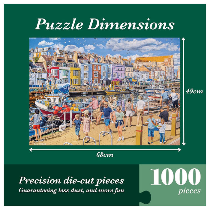 Falcon de luxe Weymouth Harbour 1000 Piece Jigsaw Puzzle