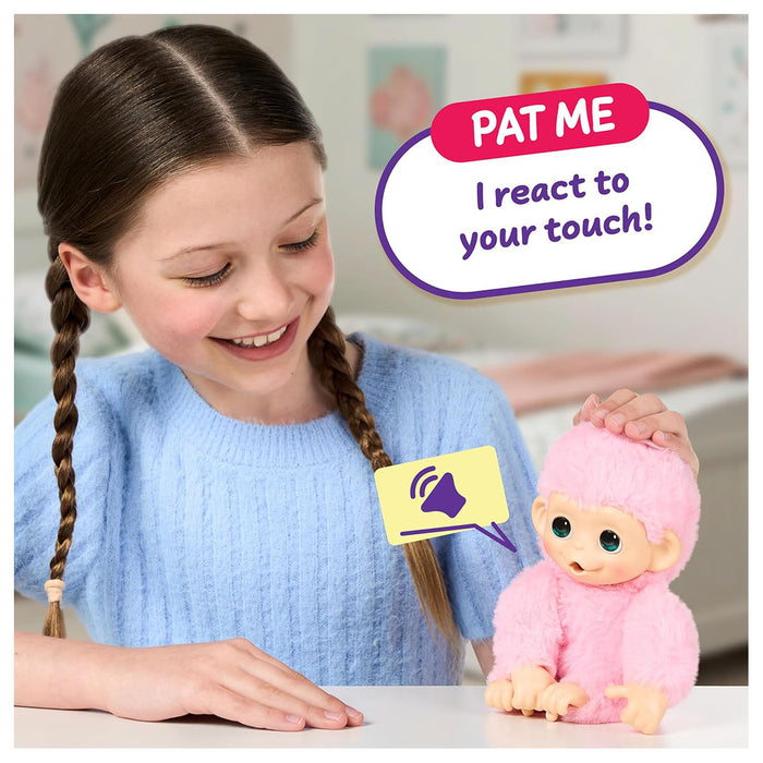 Little Live Pets My Baby Monkey Minis Luna Lemon Interactive Pet 