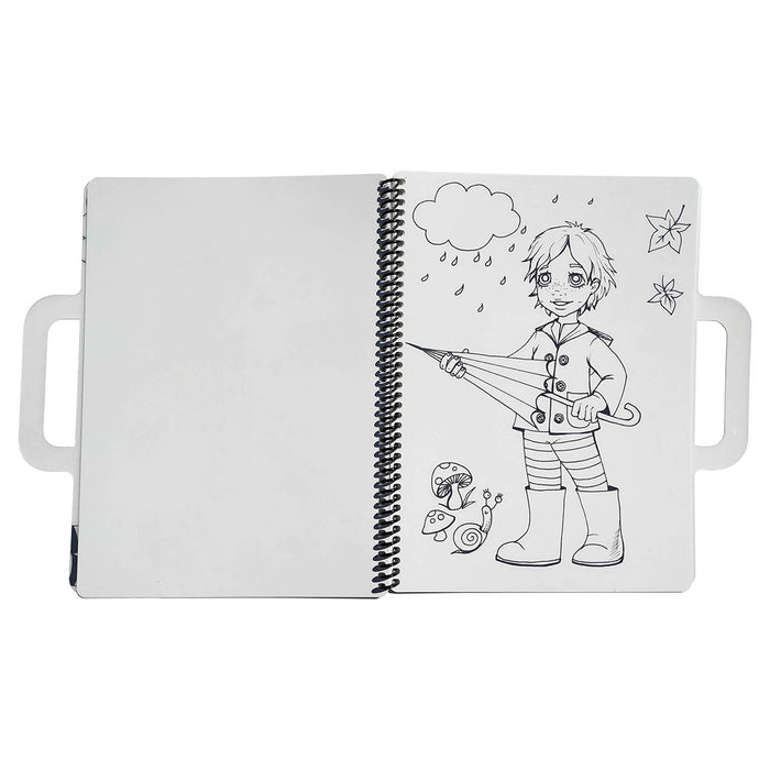 Funny Mat How is the Weather Today? Washable Colouring Book