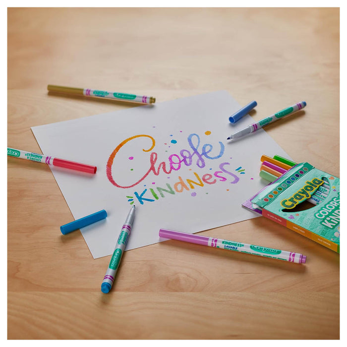 Crayola Colors of Kindness Washable Markers (10 Pack)