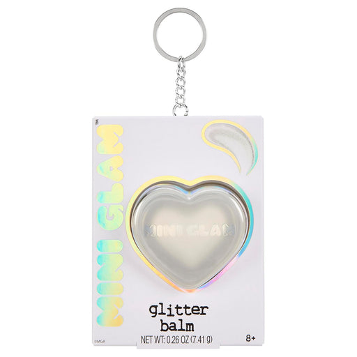 Mini Glam Heart Glitter Balm Extra Credit Keychain
