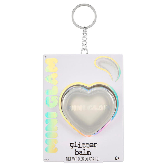 Mini Glam Heart Glitter Balm Extra Credit Keychain