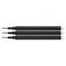 Pilot FriXion Ball & Ball Clicker M Black Ink Refills (3 Pack)