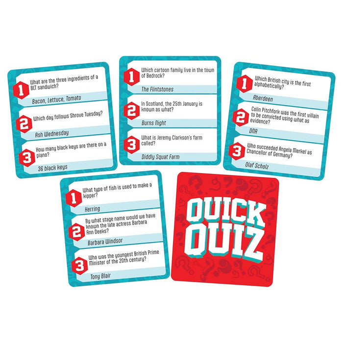 Quiz Cube Quick Quiz Card Game