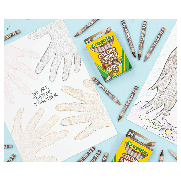 Crayola Colours of the World Crayons (24 Pack)