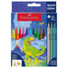 Faber-Castell Felt Tip Pens 10+3 and Dinosaur Stickers Set