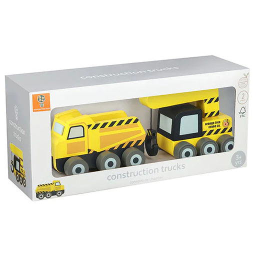Orange Tree Toys Wooden Construction Vehicles (2 Pack)