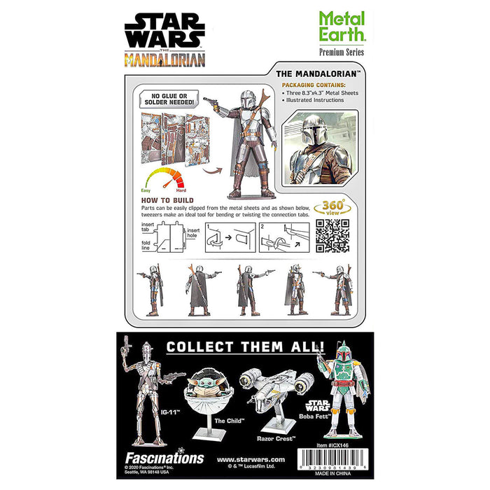 Metal Earth Premium Series Star Wars The Mandalorian Steel Model Kit