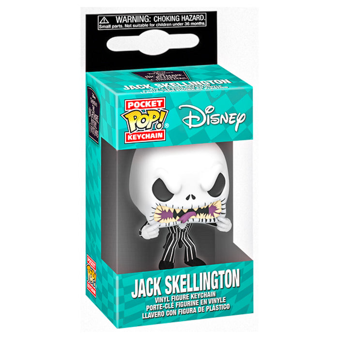 Funko Pop! Pocket Keychain: Disney: TNBC: Jack Skellington (Scary Face) Vinyl Figure
