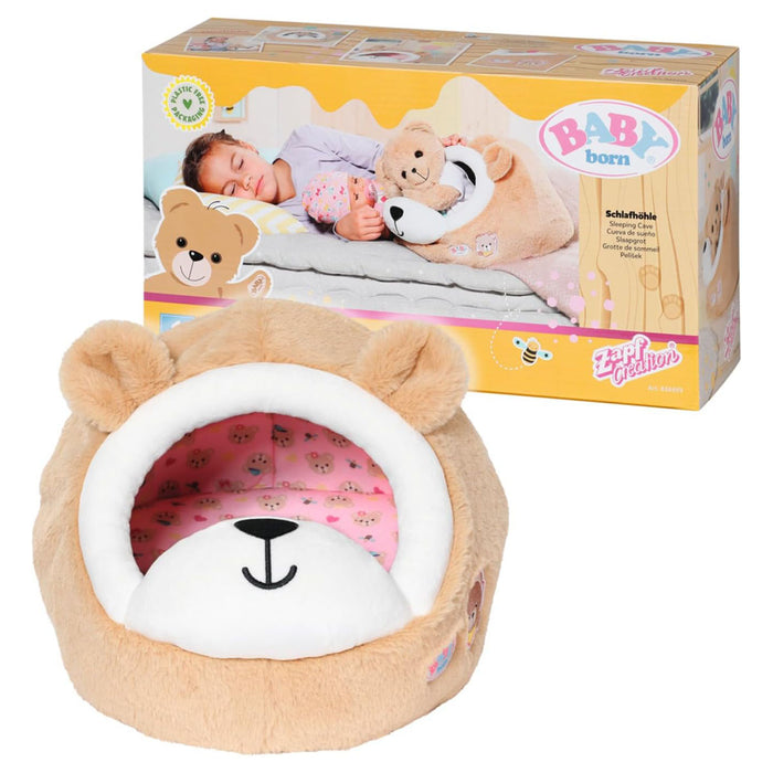 BABY Born Bear Sleeping Cave Soft Toy