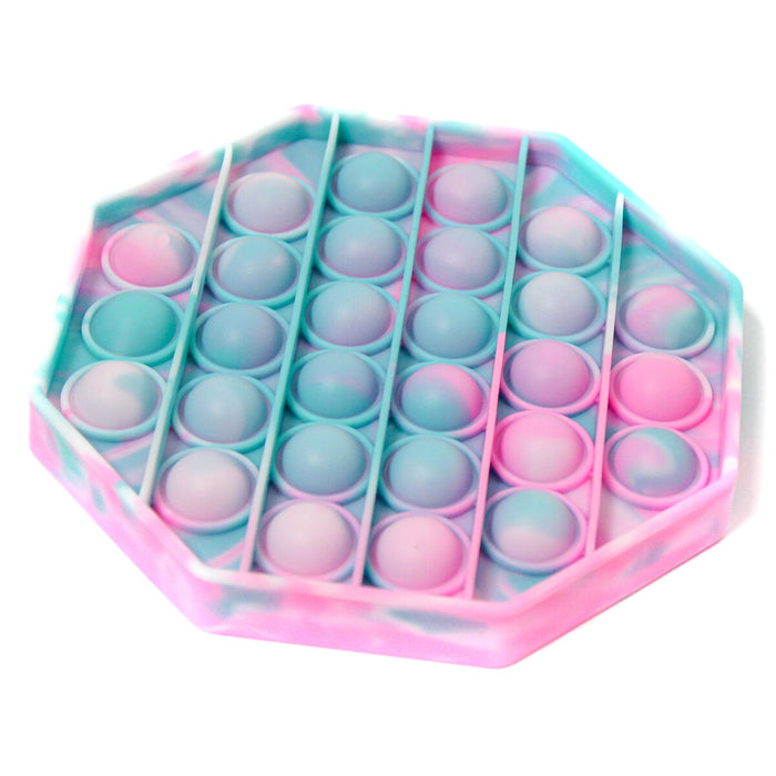 Poppits Pink Tie Dye Octagon Fidget Toy