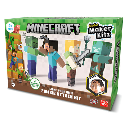 Mindcraft: Make Your Own Zombie Attack Kit (4 Pack)