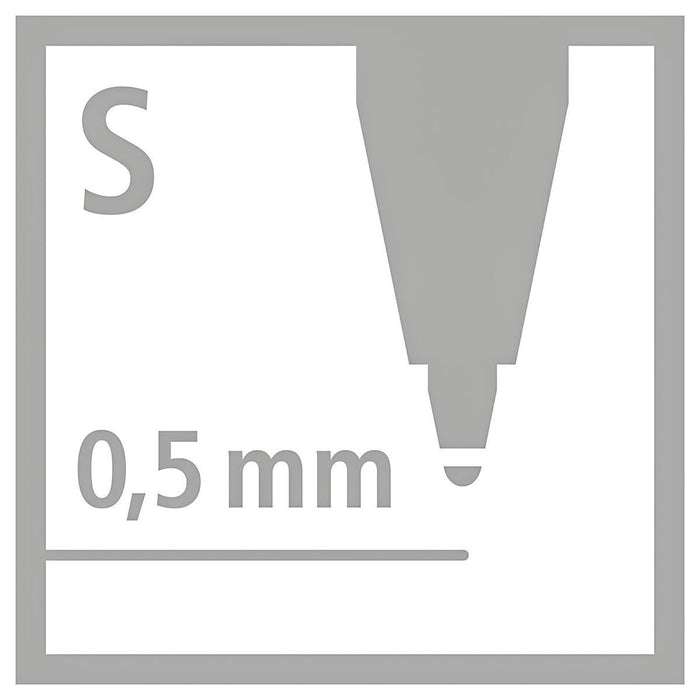 STABILO Trio 2 in 1 Fibre-Tip Pens Black (10 Pack)