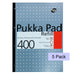Pukka Pad A4 Metallic Refill Pad 400 pages 80gsm Ruled colours vary Pack of 5