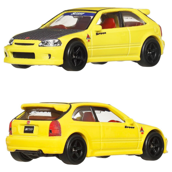 Hot Wheels Car Culture: '99 Honda CivicType R (EK9) & Honda Civic Type R 1:64 Cars (2 Pack)