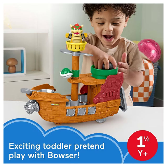 Fisher-Price Little People My Mario: Bowser's Airship Playset
