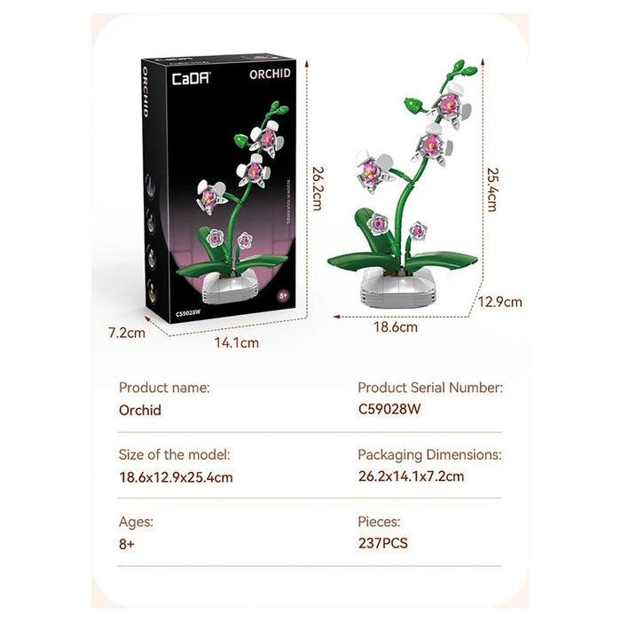 CaDA Orchid Flower Building Set