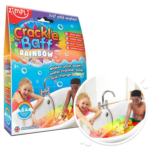 Zimpli Crackle Baff Rainbow Sensory Bath Fun (6 Pack)