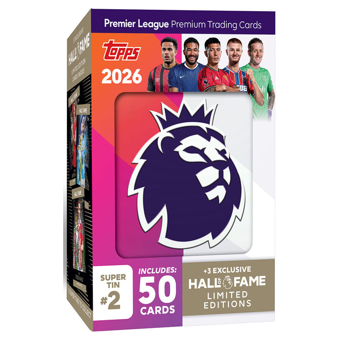 Topps Premier League 2025/26 Premium Trading Cards Super Tin #2 Hall of Fame
