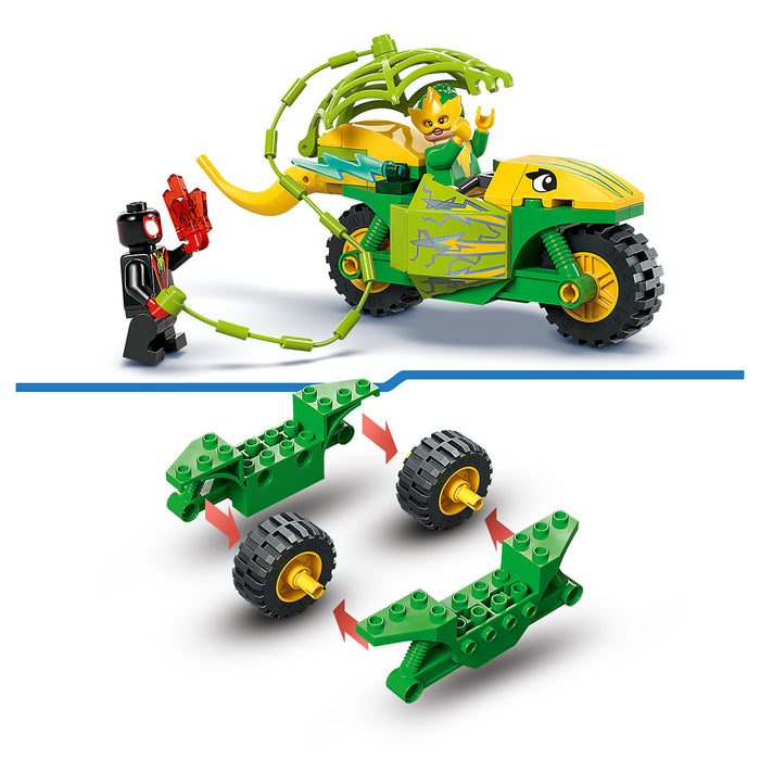 LEGO Marvel Spidey and his Amazing Friends Spin and Electro Dinosaur Vehicle Chase Building Set