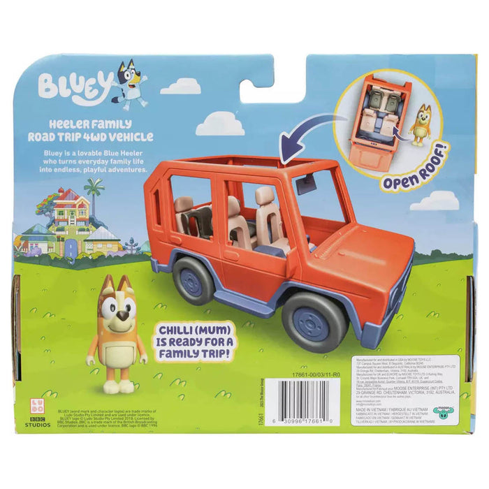 Bluey Heeler Family Road Trip 4WD Vehicle