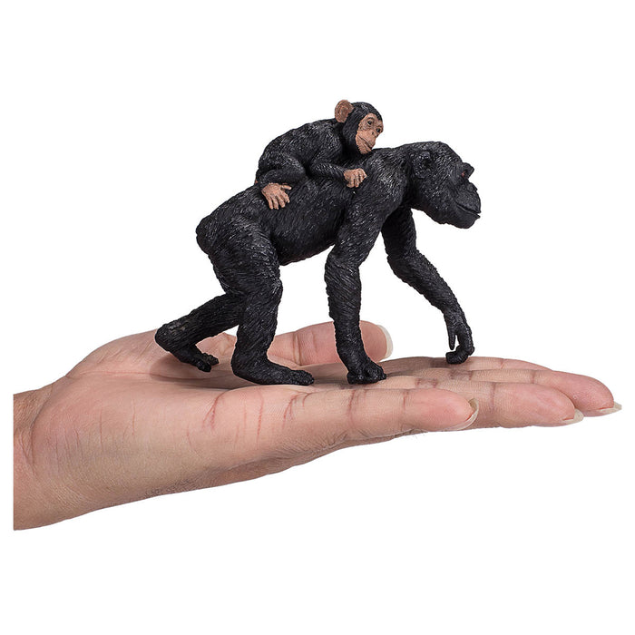 Mojo Fun Wildlife Chimpanzee with Baby Figure