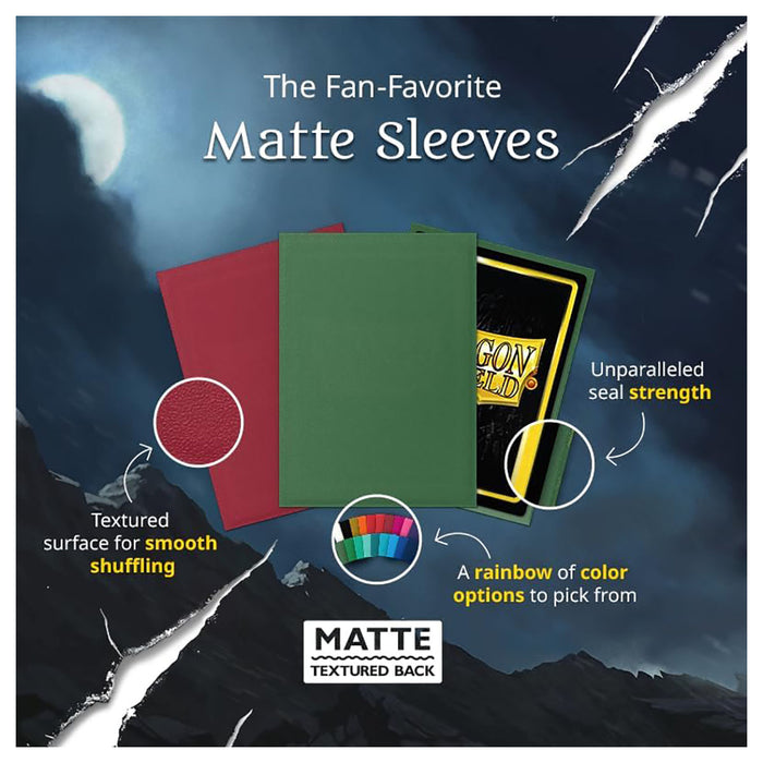 Dragon Shield Purple Matte Standard Size Card Sleeves (100 Pack)